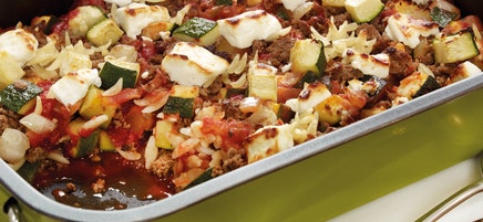 Bologneseauflauf mit Zucchini