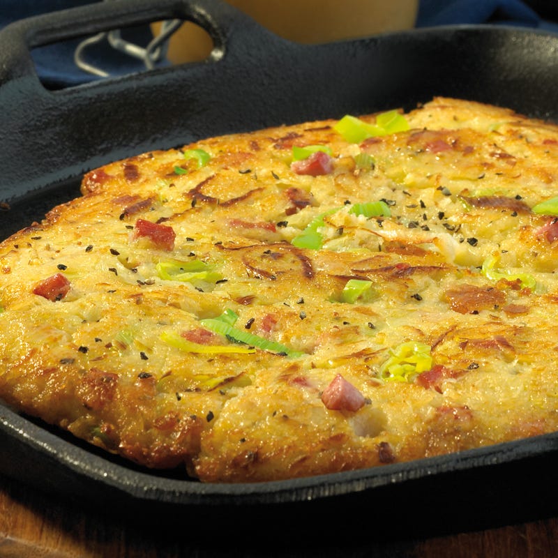 Foto Würzige Kartoffelpfannkuchen mit Apfelmus von WW