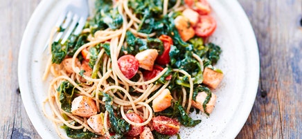 Spinat-Lachs-Pasta
