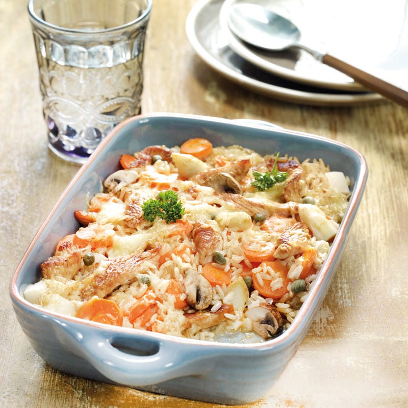 Geflügel-Spargel-Auflauf