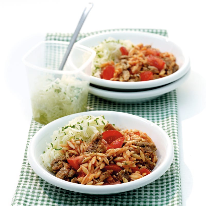 Foto Gyrosnudeln mit Krautsalat von WW