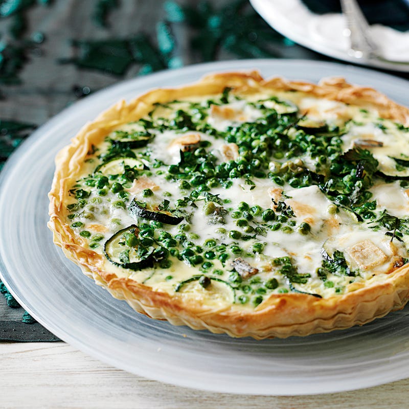 Foto Erbsen-Zucchini-Tarte mit Camembert von WW
