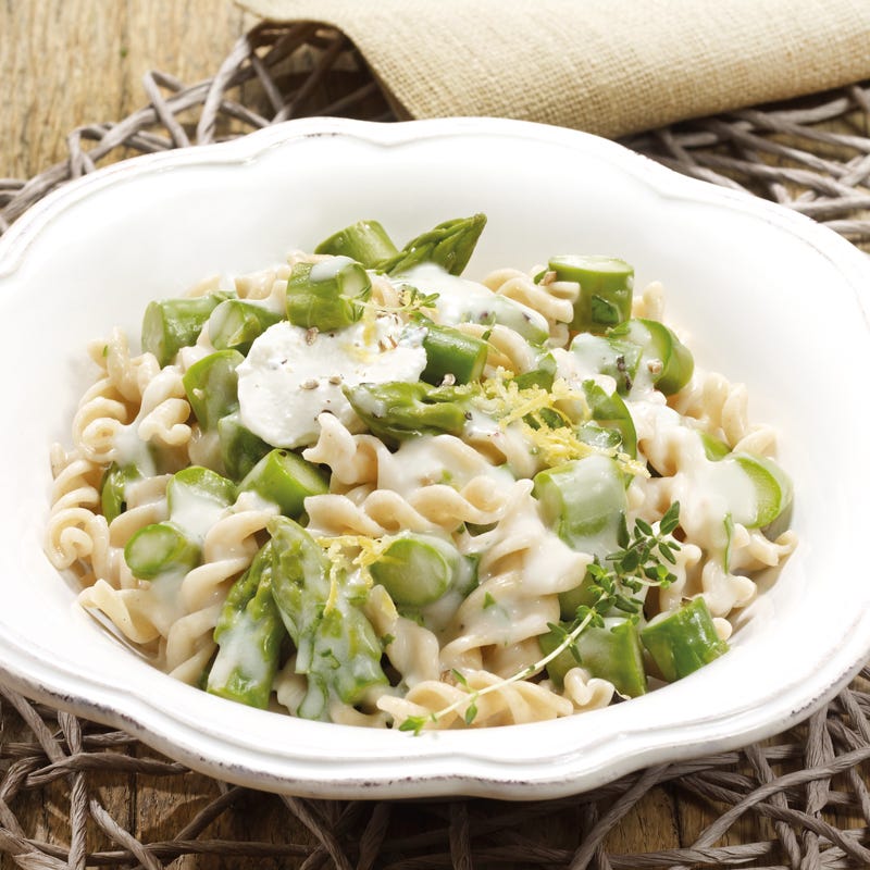 Spargel-Ricotta-Sauce mit Bärlauch