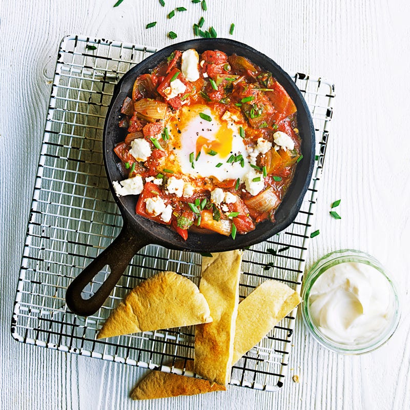 Foto Gemüsepfanne mit Feta und Ei von WW