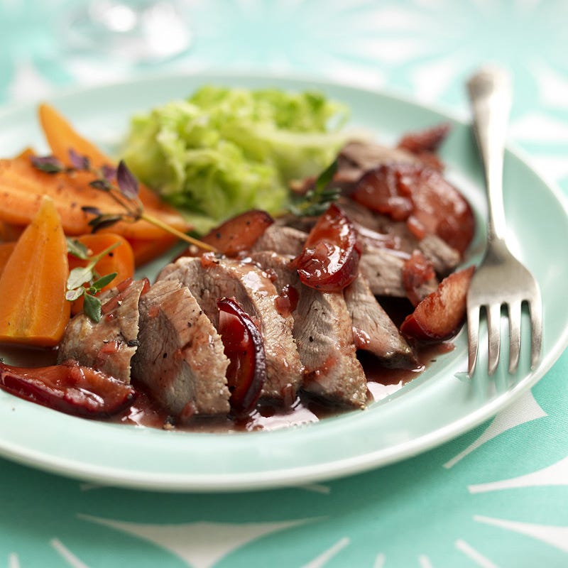 Photo of Duck breasts with plum & red wine sauce by WW