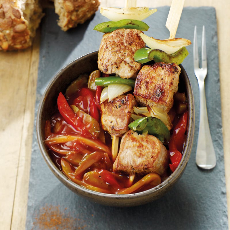 Foto Schaschlikspieße mit Paprikasauce von WW