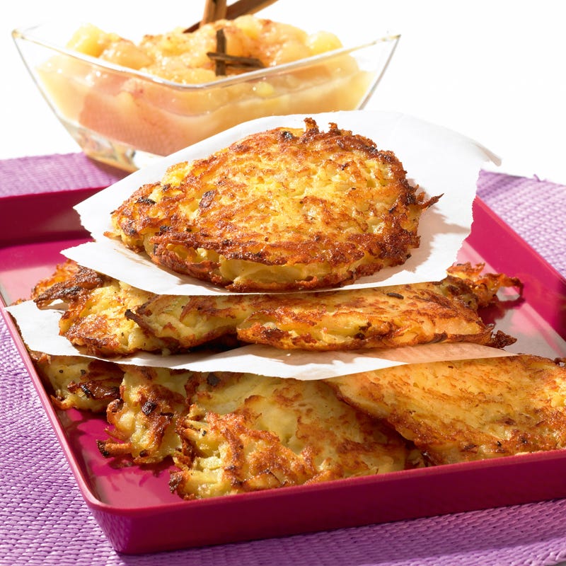 Foto Kartoffelpuffer mit Apfelmus von WW