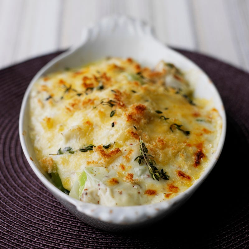 Foto Gratin mit Seelachs und Porree von WW