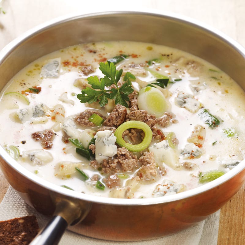 Foto Käse-Lauch-Suppe mit Gorgonzola von WW