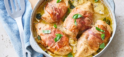 Parma chicken & blue cheese