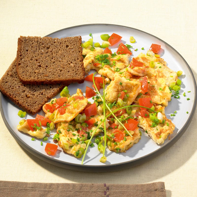 Foto Rührei mit Gemüse von WW