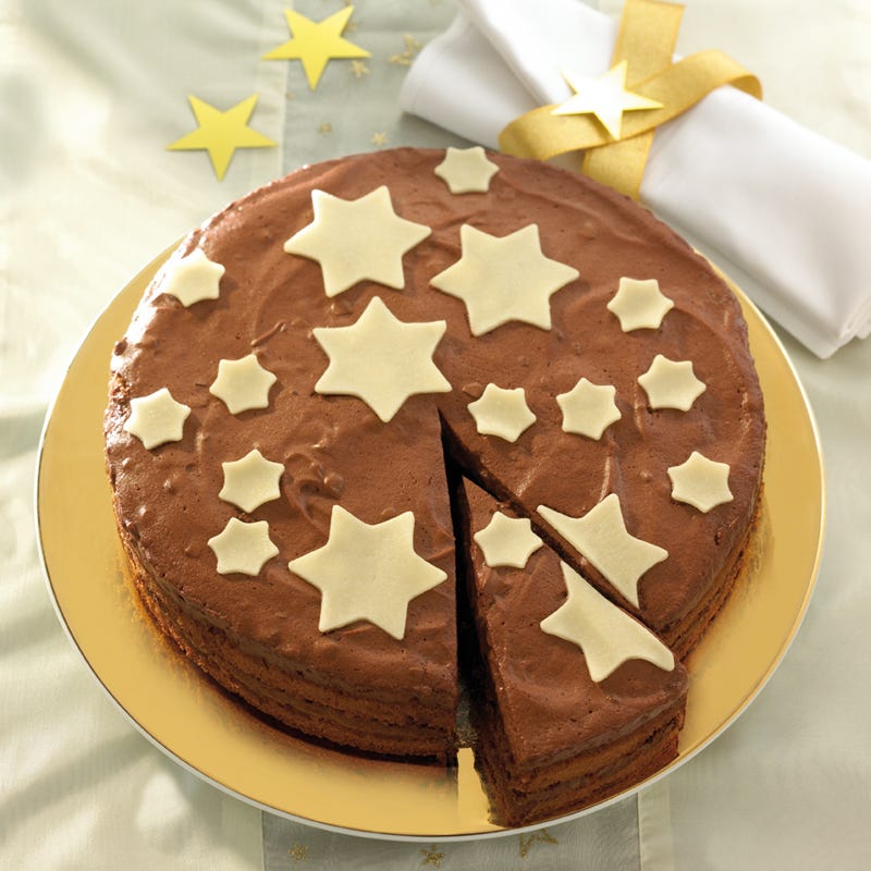 Foto Weihnachtliche Mousse-au-Chocolat-Torte von WW