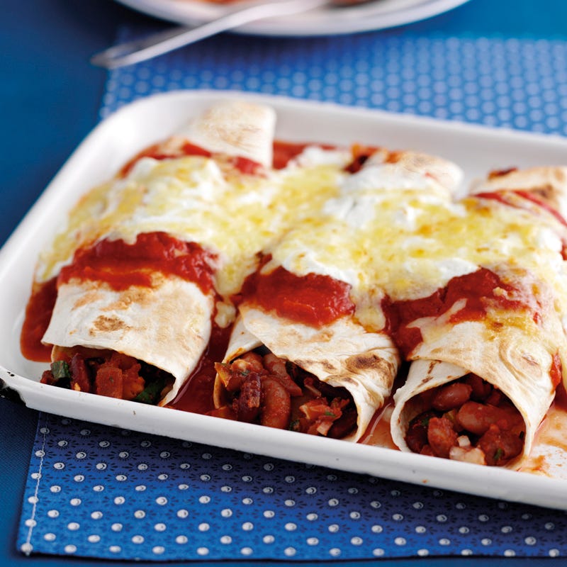 Foto Drei-Bohnen-Enchiladas von WW