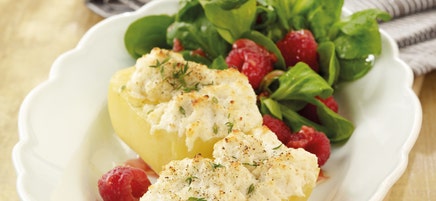 Ofenkartoffeln mit Himbeer-Feldsalat