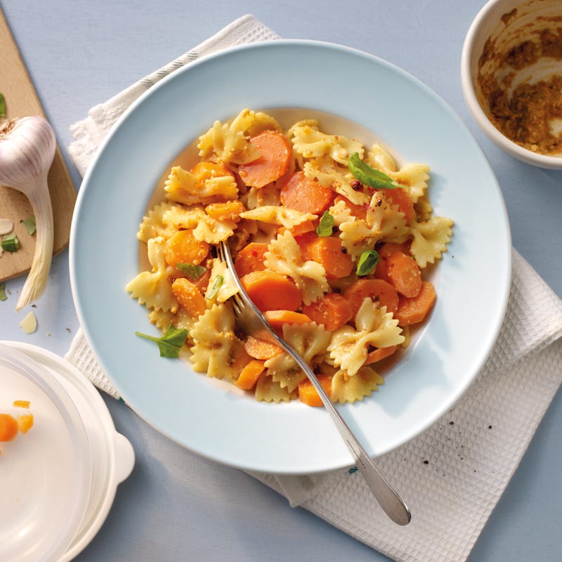 Foto Farfalle mit Karottenpesto von WW