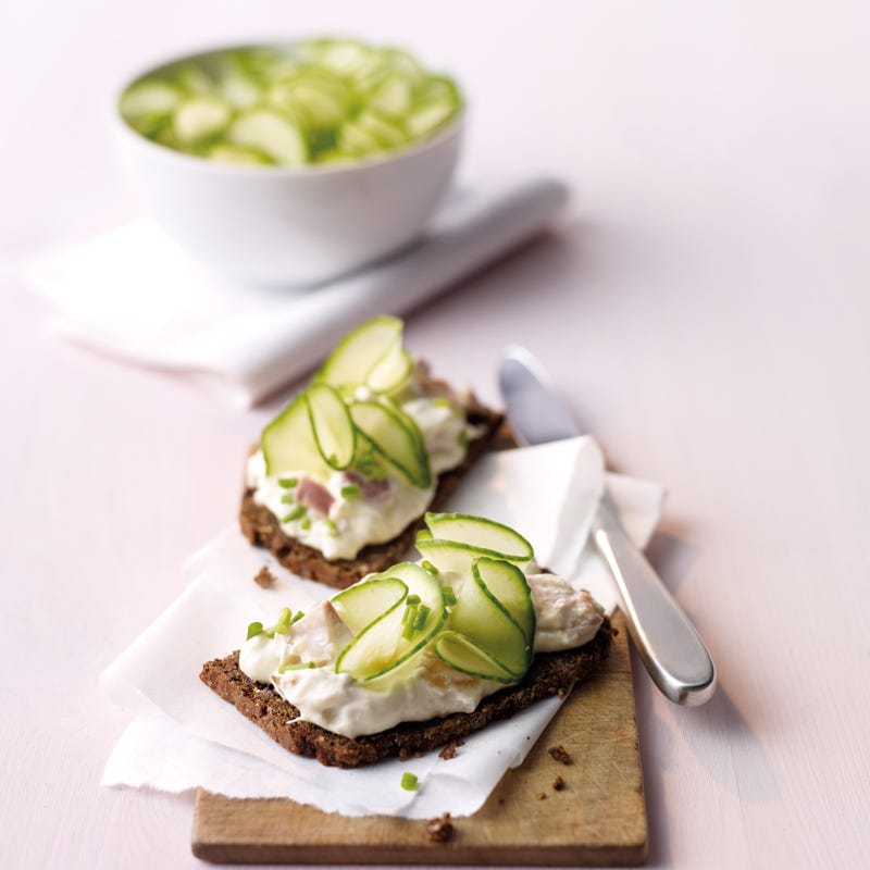 Schwarzbrot mit Forellencreme