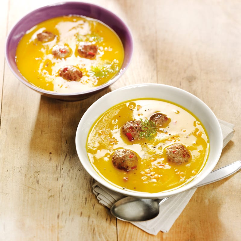 Linsen-Kürbis-Suppe