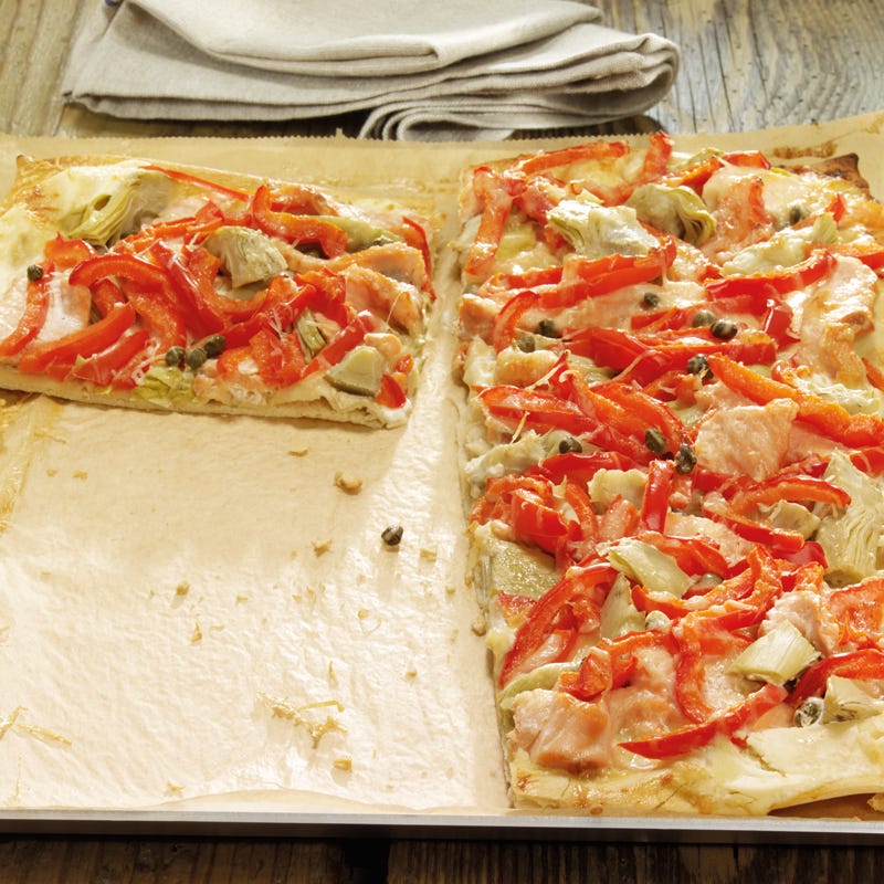 Foto Artischocken-Lachs-Pizza von WW