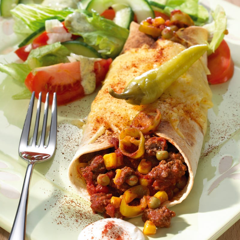 Foto Überbackene Enchilada mit Salat von WW
