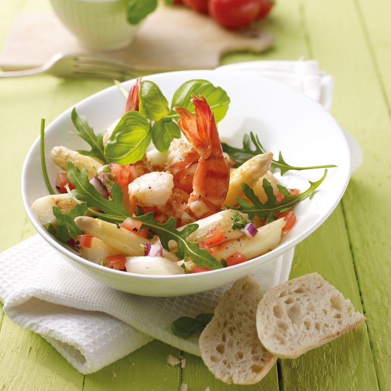 Foto Spargelsalat mit Garnelen von WW