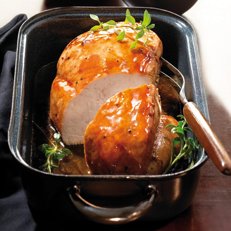 Foto Glasierte Putenbrust mit Preiselbeerrotkohl von WW