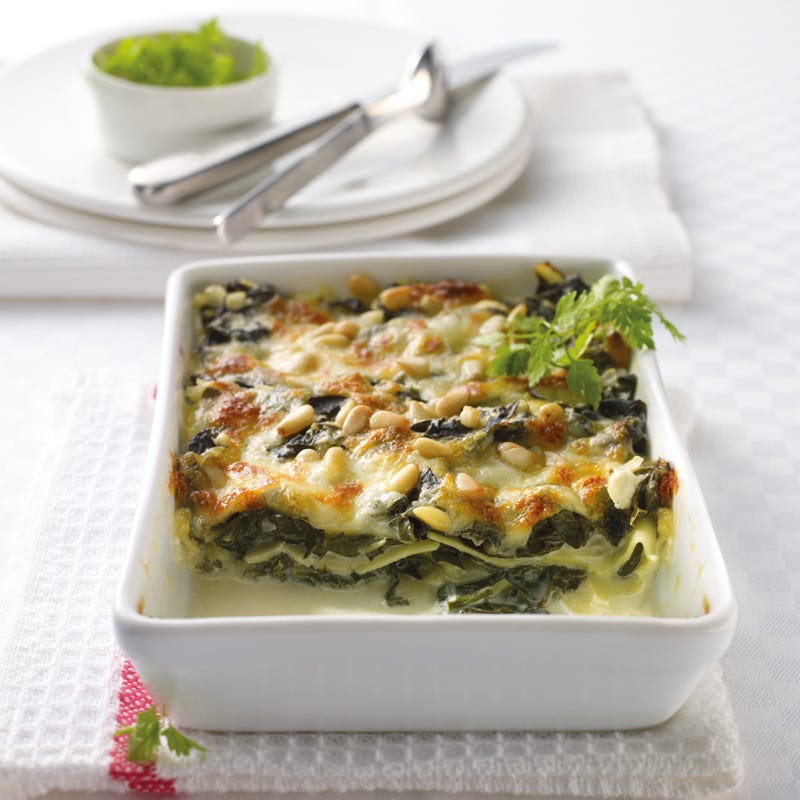 Foto Mangoldlasagne mit Pinienkernen von WW
