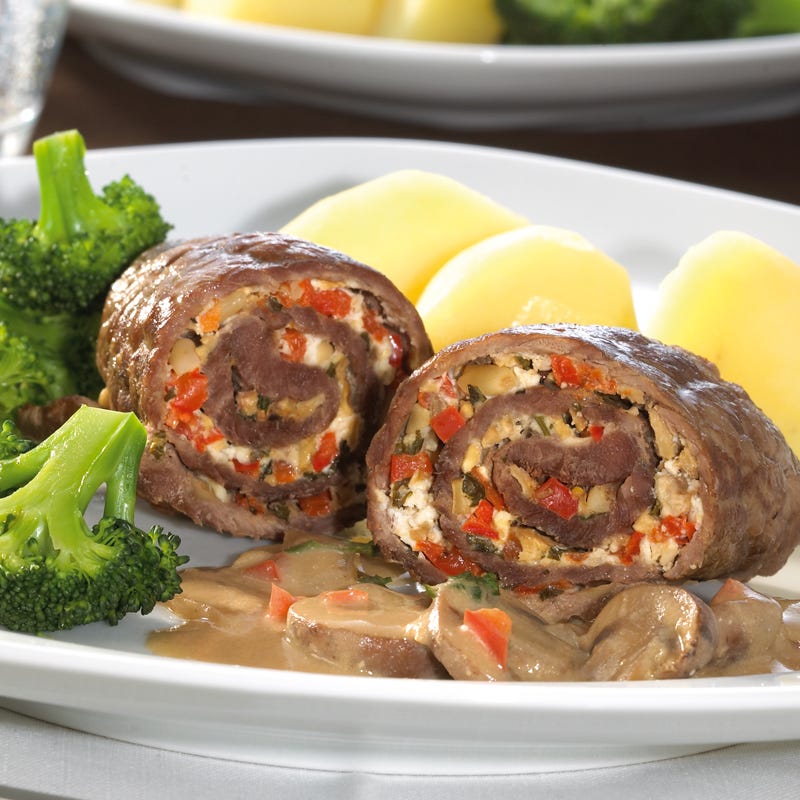 Rouladen mit Schafskäsefüllung