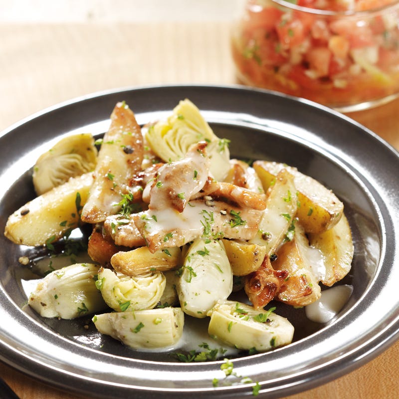 Foto Kartoffel-Puten-Pfanne mit Artischocken von WW