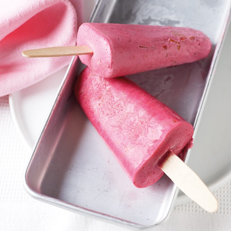 Foto Pfirsich-Melba-Ice-Pops von WW