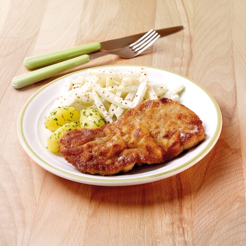 Foto Familienschnitzel mit Kohlrabigemüse von WW