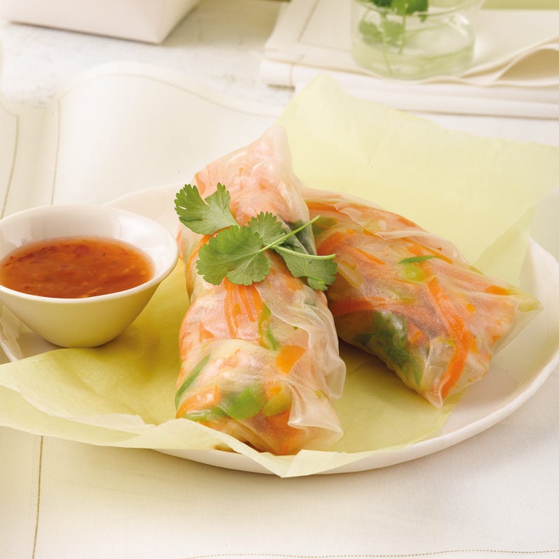 Foto Reispapierrollen mit Garnelen von WW