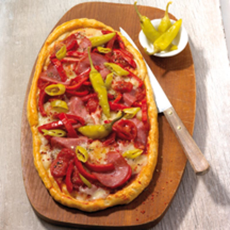 Foto Scharfe Salamipizza von WW