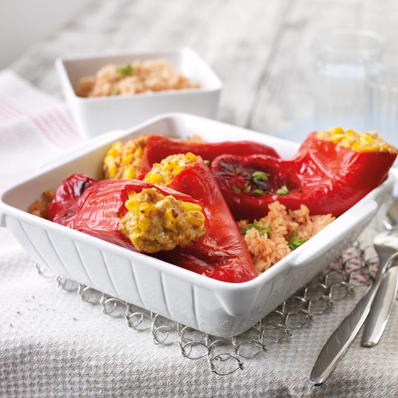 Foto Gefüllte Spitzpaprika mit Putenhack von WW