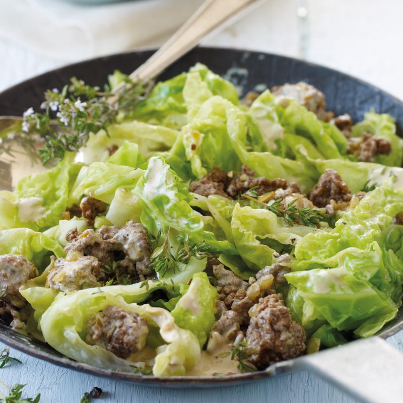 Foto Wirsingpfanne mit Hack von WW