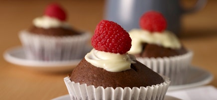 Himbeer-Schoko-Muffins