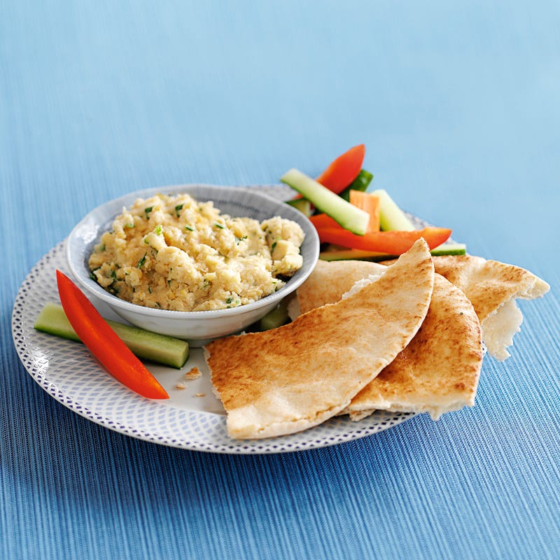 Foto Fladenbrot mit Zitronen-Koriander-Humus von WW