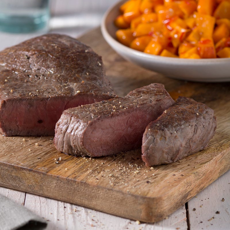 Foto Rinderhüfte mit süß-saurem Ofenkürbis von WW