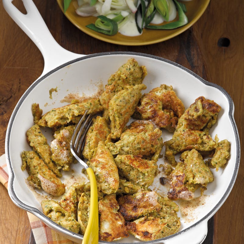 Foto Zucchini-Kaiserschmarrn mit Lauchgemüse von WW