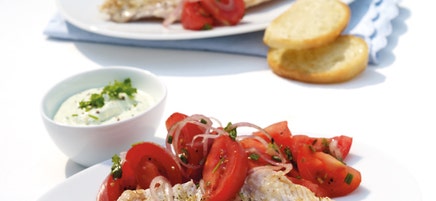 Rotbarsch mit grüner Sauce
