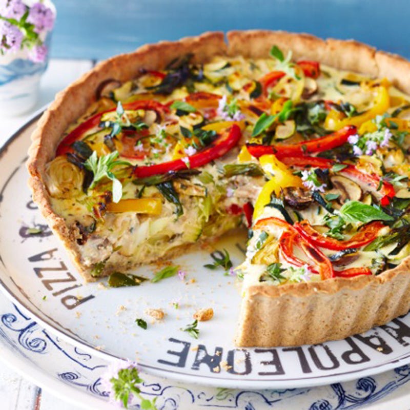 Gemüse-Feta-Quiche