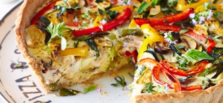 Glutenfreie Gemüse-Feta-Quiche