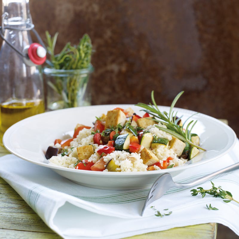 Foto Ratatouille mit Tofu und Couscous von WW