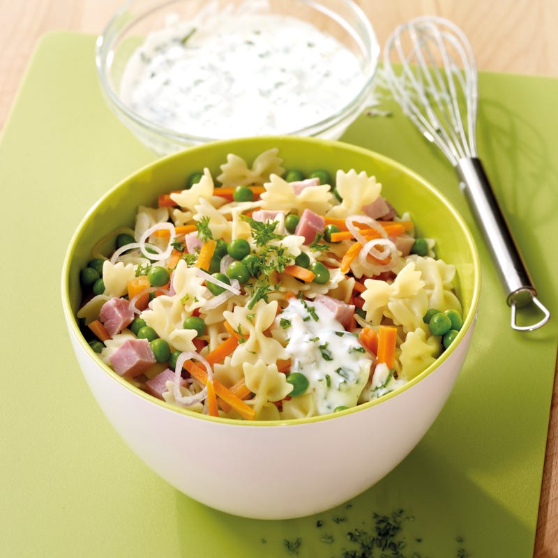 Foto Nudelsalat mit Schinken und Erbsen von WW