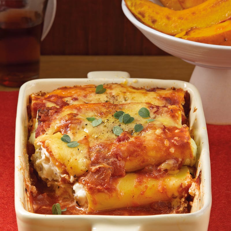 Foto Kürbisspalten mit Ricotta-Nuss-Cannelloni von WW