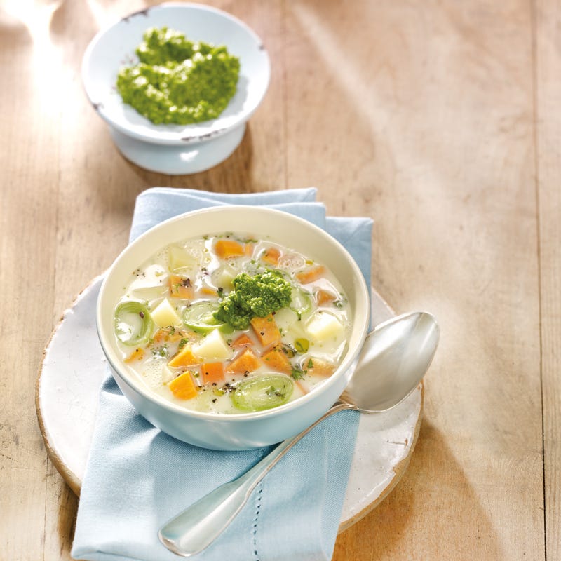 Foto Kartoffeleintopf mit Rucolapesto von WW