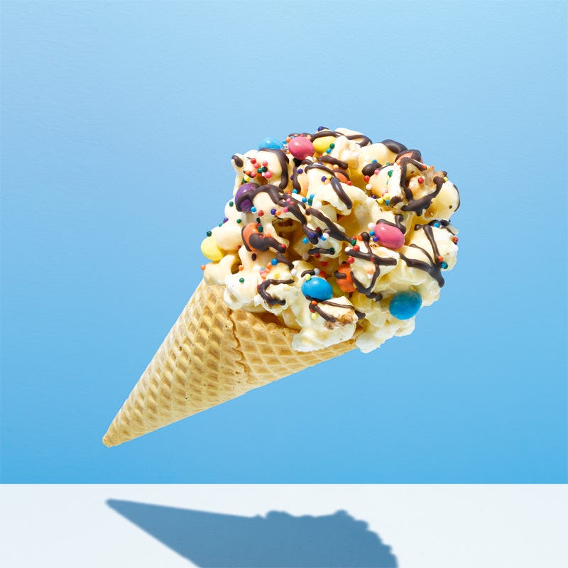 Photo of Popcorn ice cream cone by WW