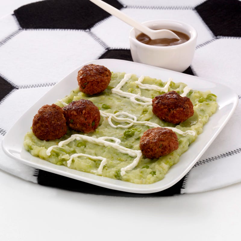 Foto Frikadellen mit Fußballpüree von WW