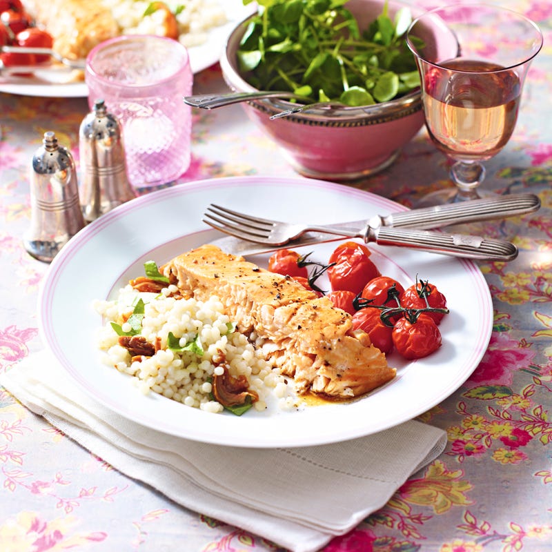 Foto Zitronenlachs mit gerösteten Tomaten von WW