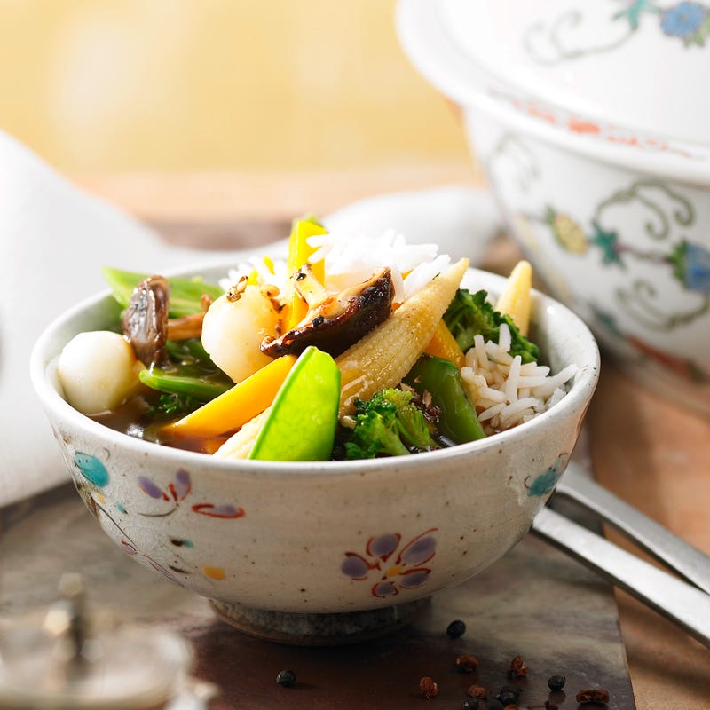 Foto Szechuan-Chinagemüse mit Wasserkastanien von WW