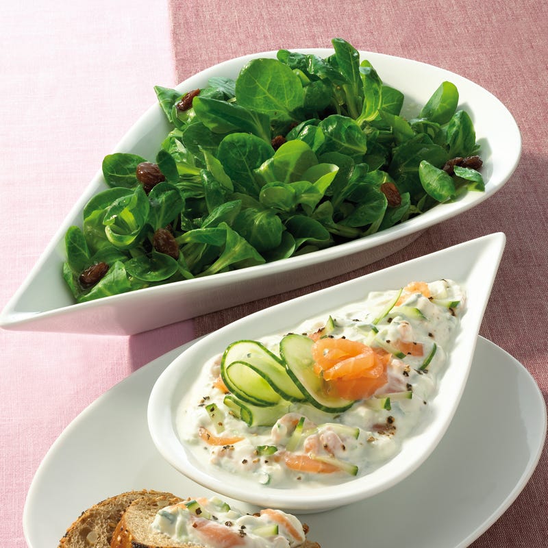 Foto Frischkäse-Lachs-Creme mit Feldsalat von WW